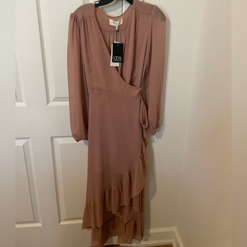 Bloomingdale’s Wayf Mauve Sheer Dress